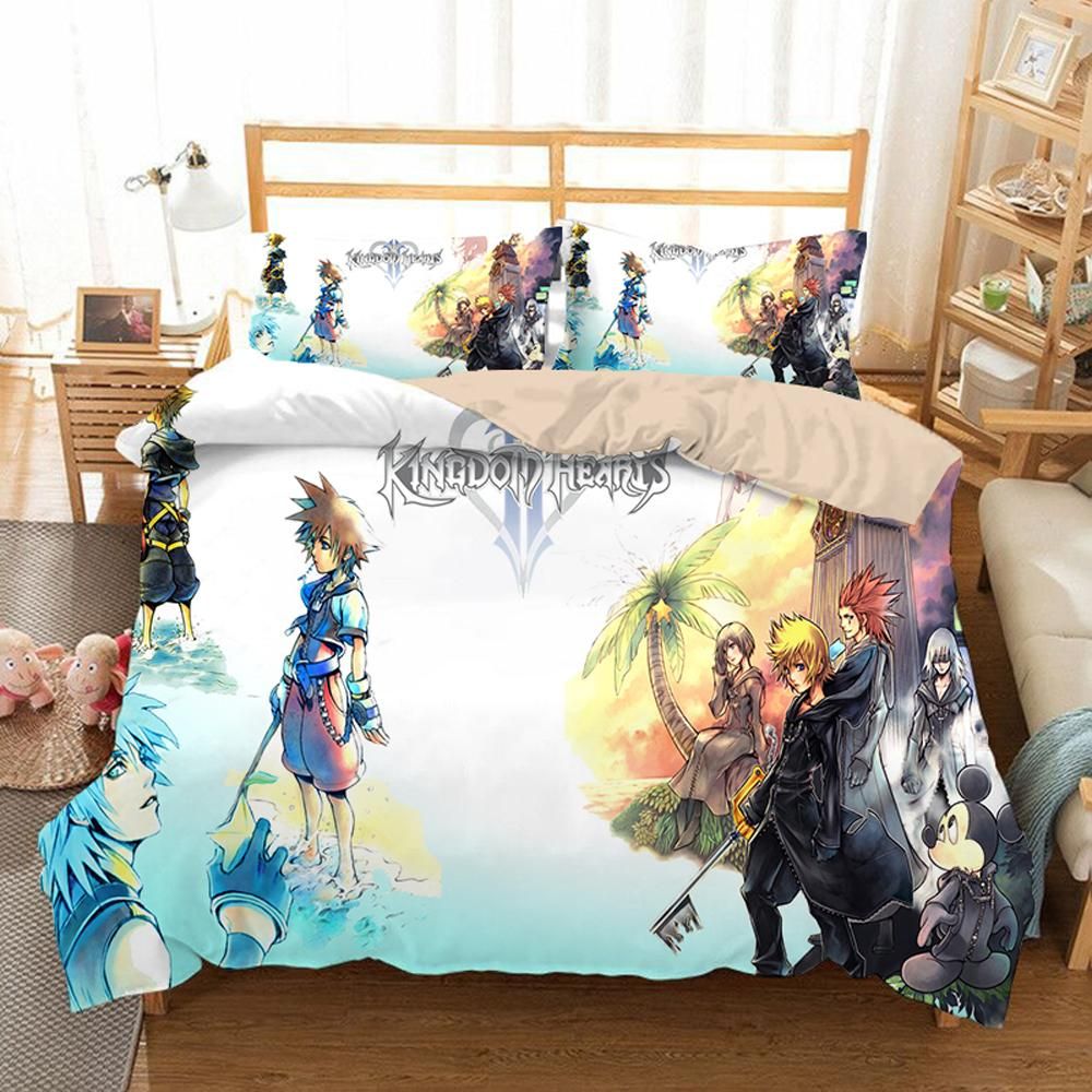 Kingdom Hearts 12 Duvet Cover Quilt Cover Pillowcase Bedding Sets