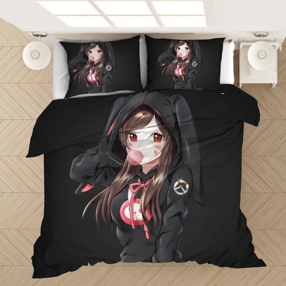 Game Overwatch Dva 36 Duvet Cover Quilt Cover Pillowcase Bedding