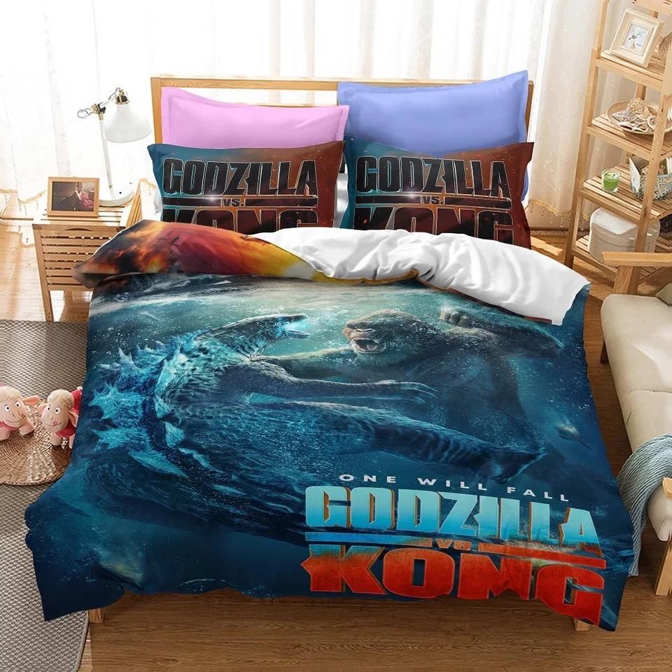 Godzilla Vs Kong 7 Duvet Cover Quilt Cover Pillowcase Bedding