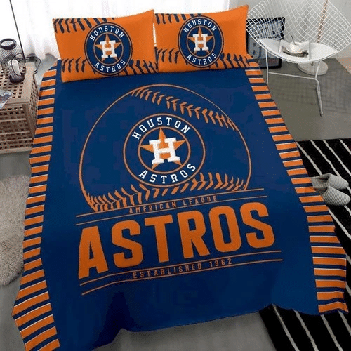 Mlb Houston Astros Bedding Sets Duvet Cover Bedroom Quilt Bed