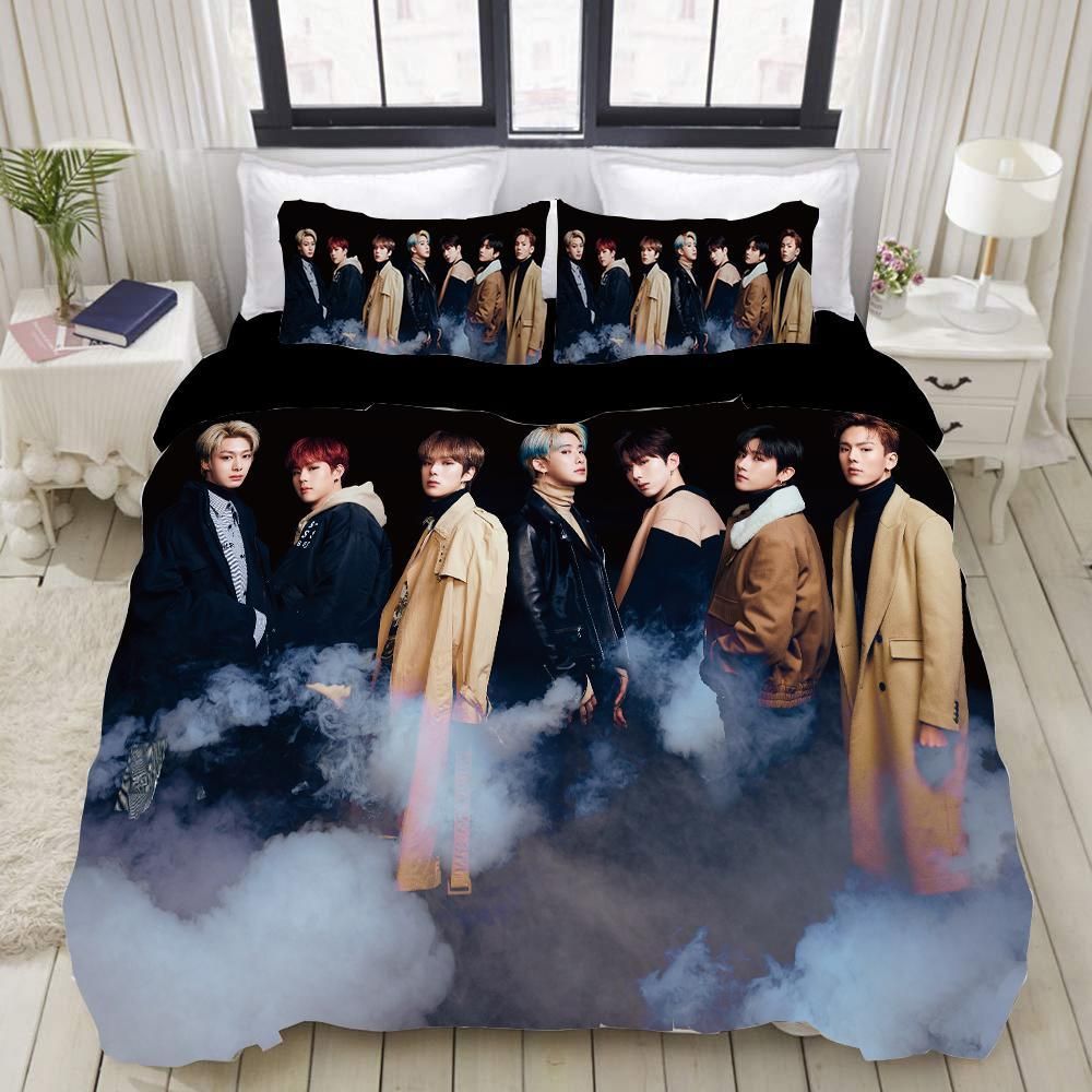 Monsta X Kpop 5 Duvet Cover Pillowcase Bedding Sets Home