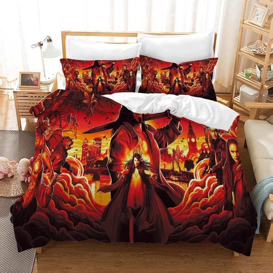 Hellboy 3 Duvet Cover Pillowcase Bedding Sets Home Bedroom Decor