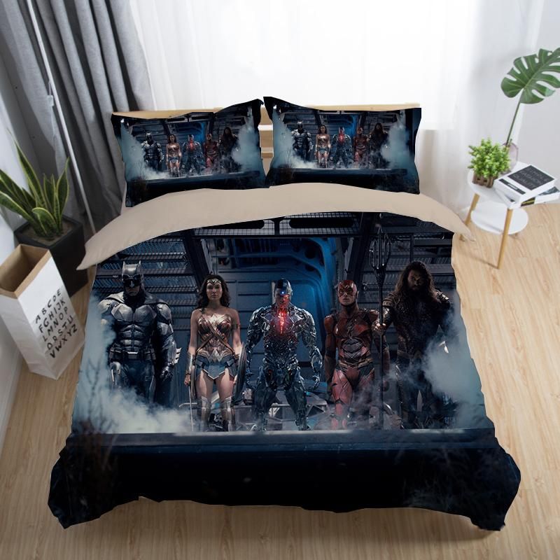 Justice League 10 Duvet Cover Quilt Cover Pillowcase Bedding Sets