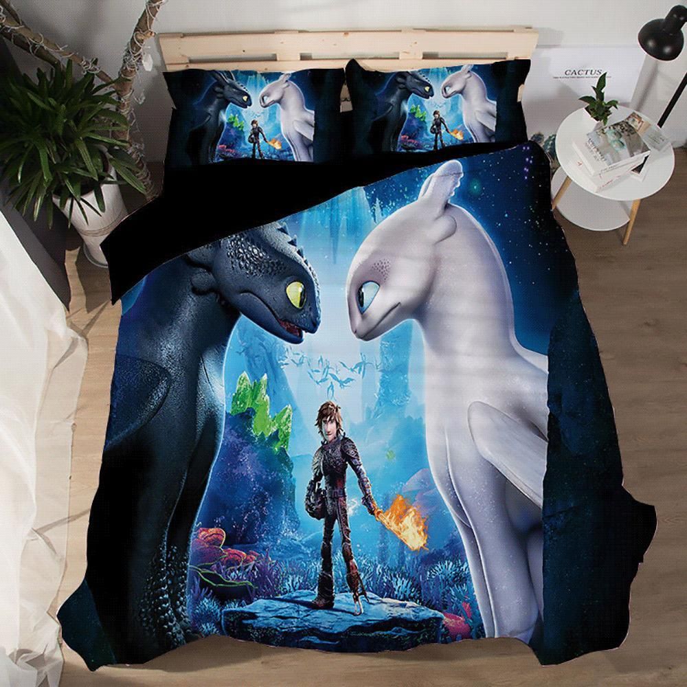 How To Train Your Dragon 1 Duvet Cover Pillowcase Bedding