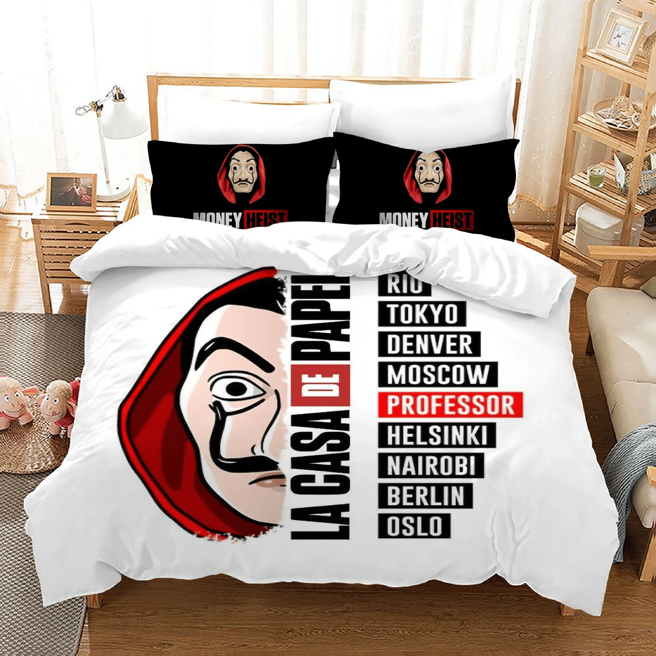 La Casa De Papel 15 Duvet Cover Pillowcase Bedding Sets