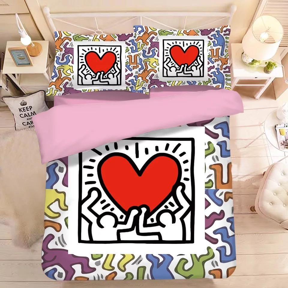 Graffiti Illustration 8 Duvet Cover Quilt Cover Pillowcase Bedding Sets