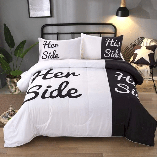 His Side And Her Side Bedding Sets Duvet Cover Bedroom