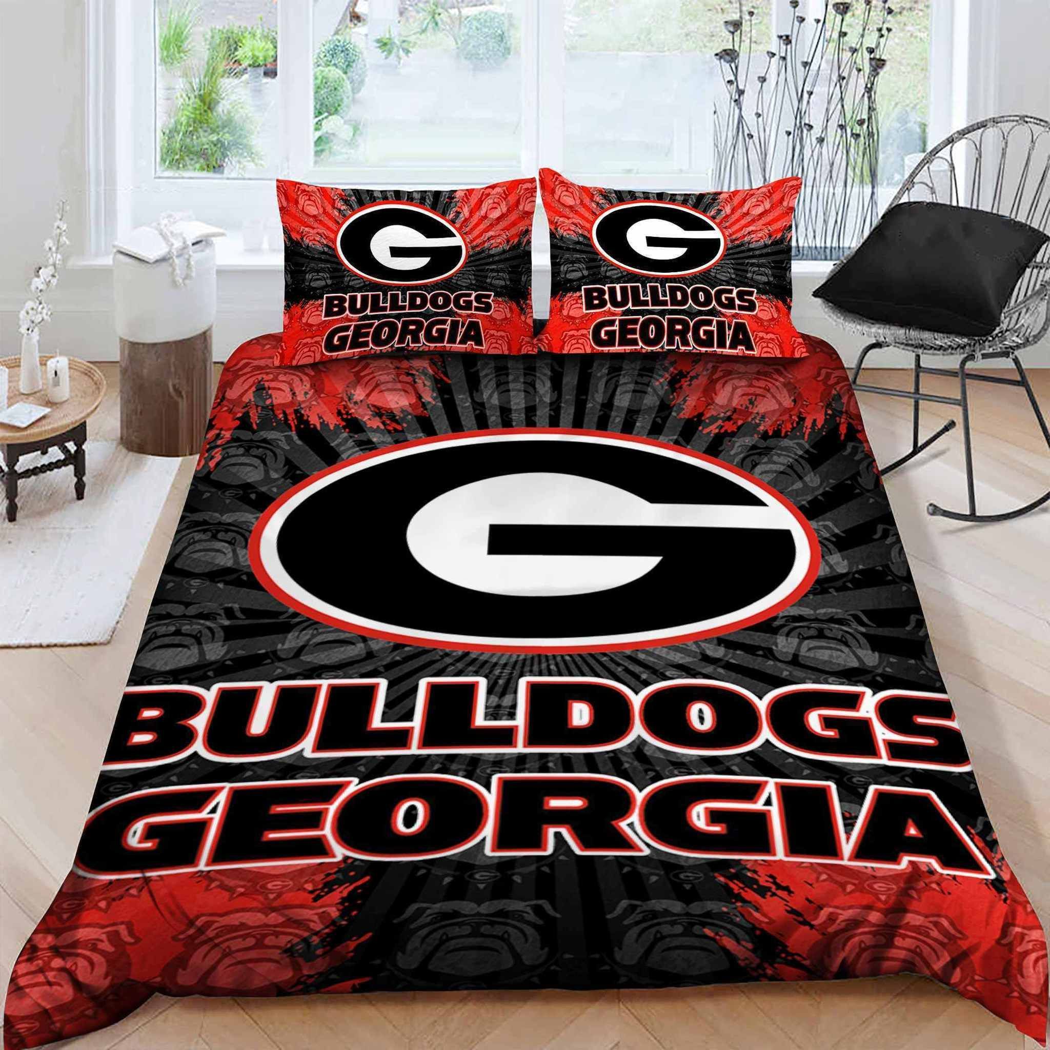 Georgia Bulldogs Bedding Sets Sleepy 8211 1 Duvet Cover 038