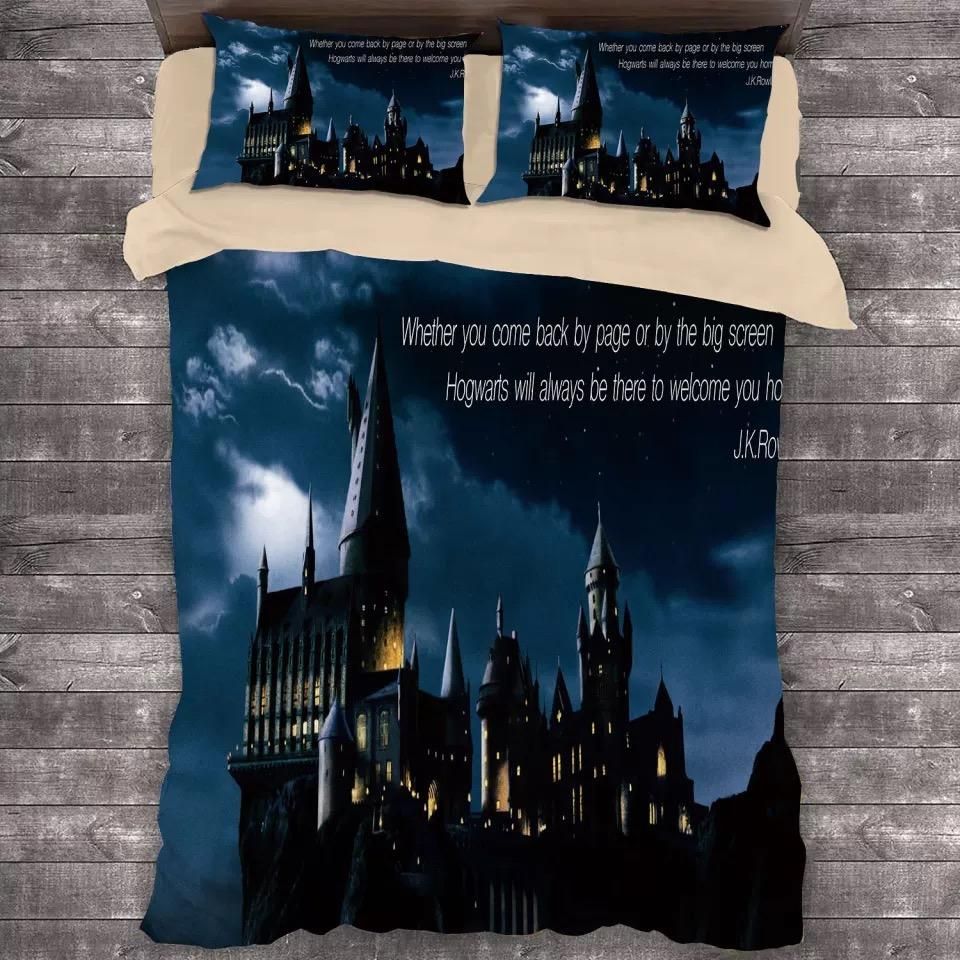 Harry Potter Hogwarts 17 Duvet Case Quilt Cover Pillowcase Bedding