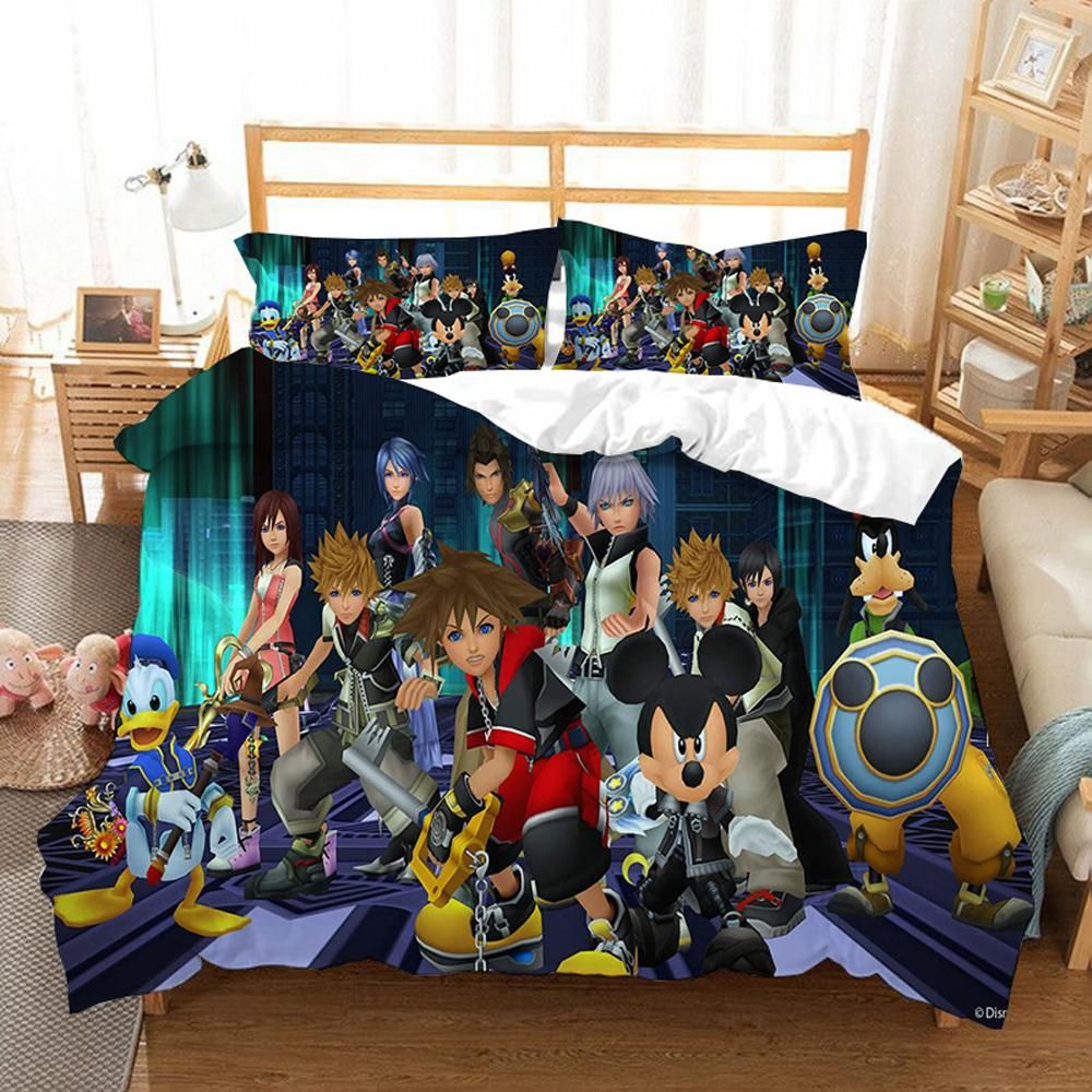 Kingdom Hearts 28 Duvet Cover Quilt Cover Pillowcase Bedding Sets