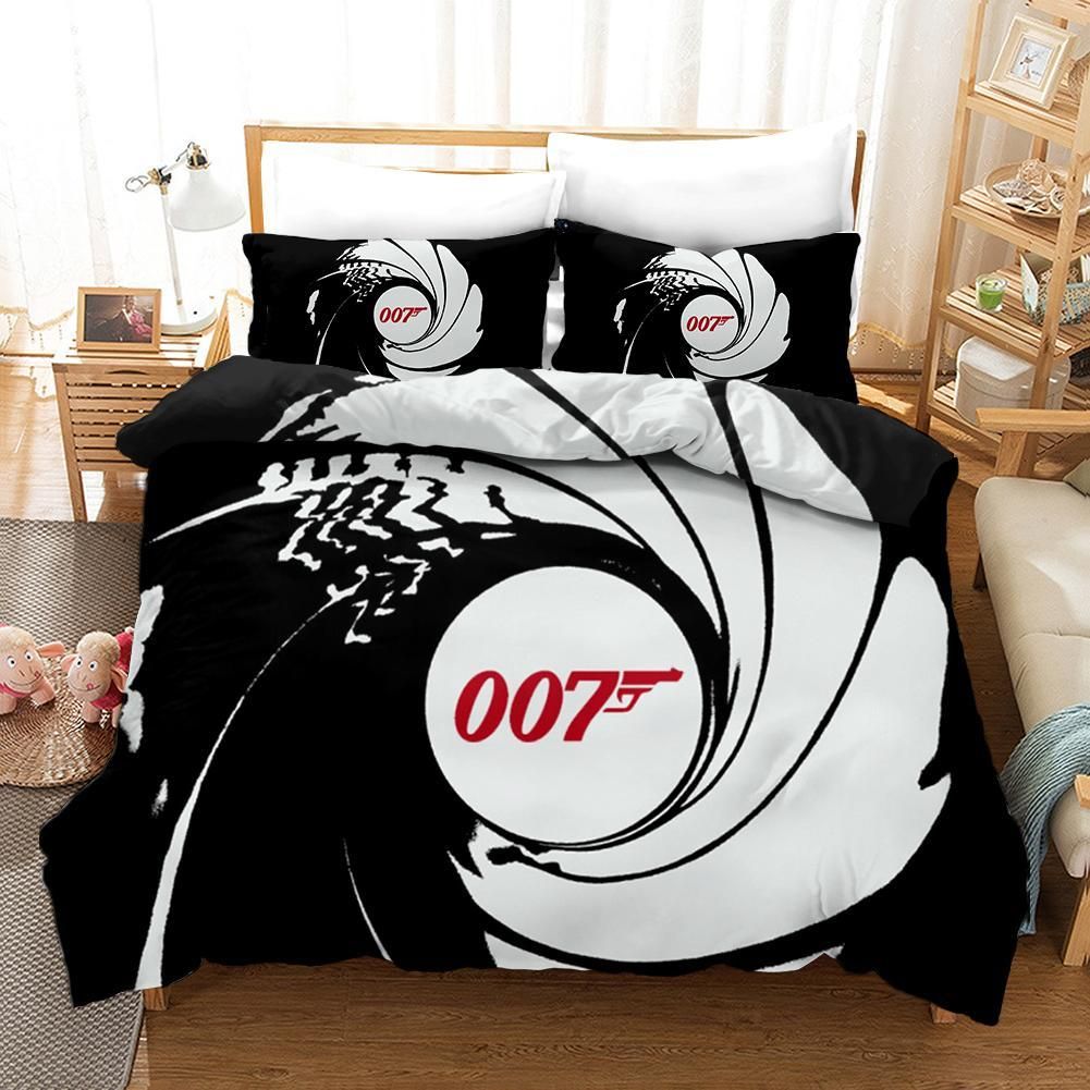 James Bond 5 Duvet Cover Pillowcase Bedding Sets Home Bedroom