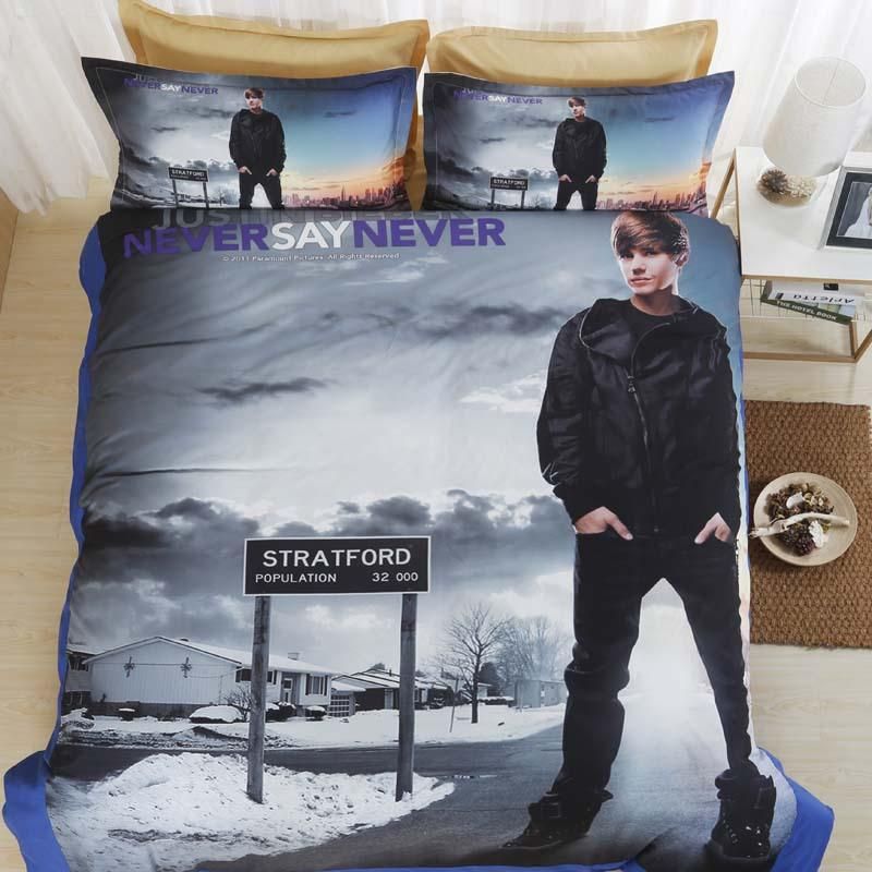 Justin Bieber 1 Duvet Cover Pillowcase Bedding Set Quilt Bed