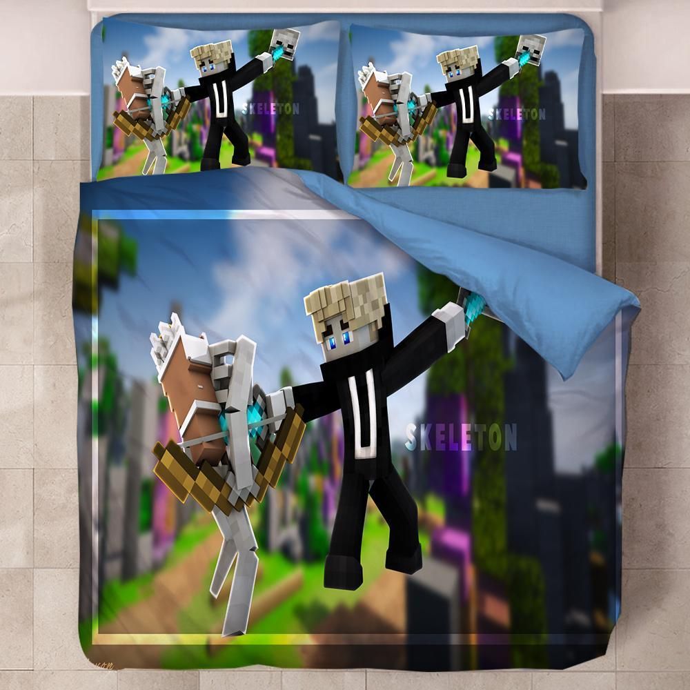 Minecraft 39 Duvet Cover Pillowcase Bedding Sets Home Decor Quilt