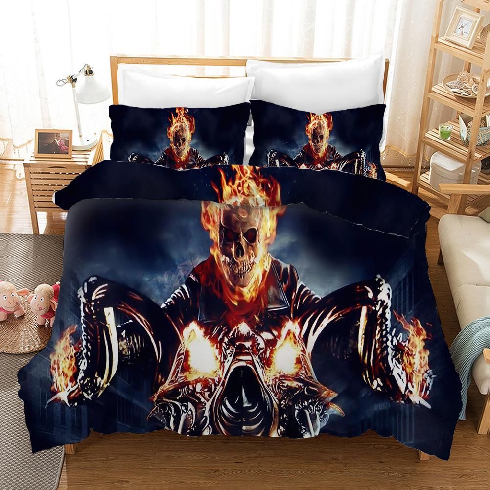 Ghost Rider 9 Duvet Cover Pillowcase Bedding Sets Home Bedroom