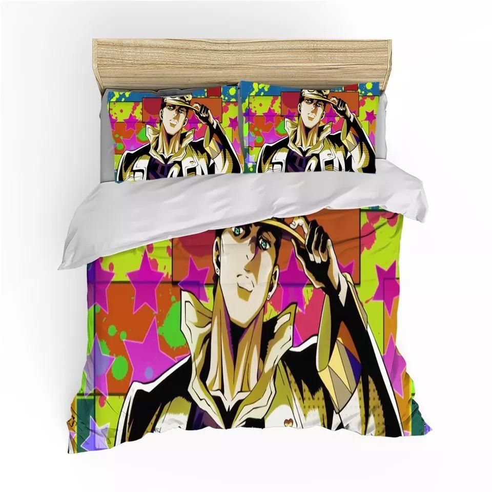 Jojo 8217 S Bizarre Adventure 4 Duvet Cover Pillowcase Bedding Sets Home