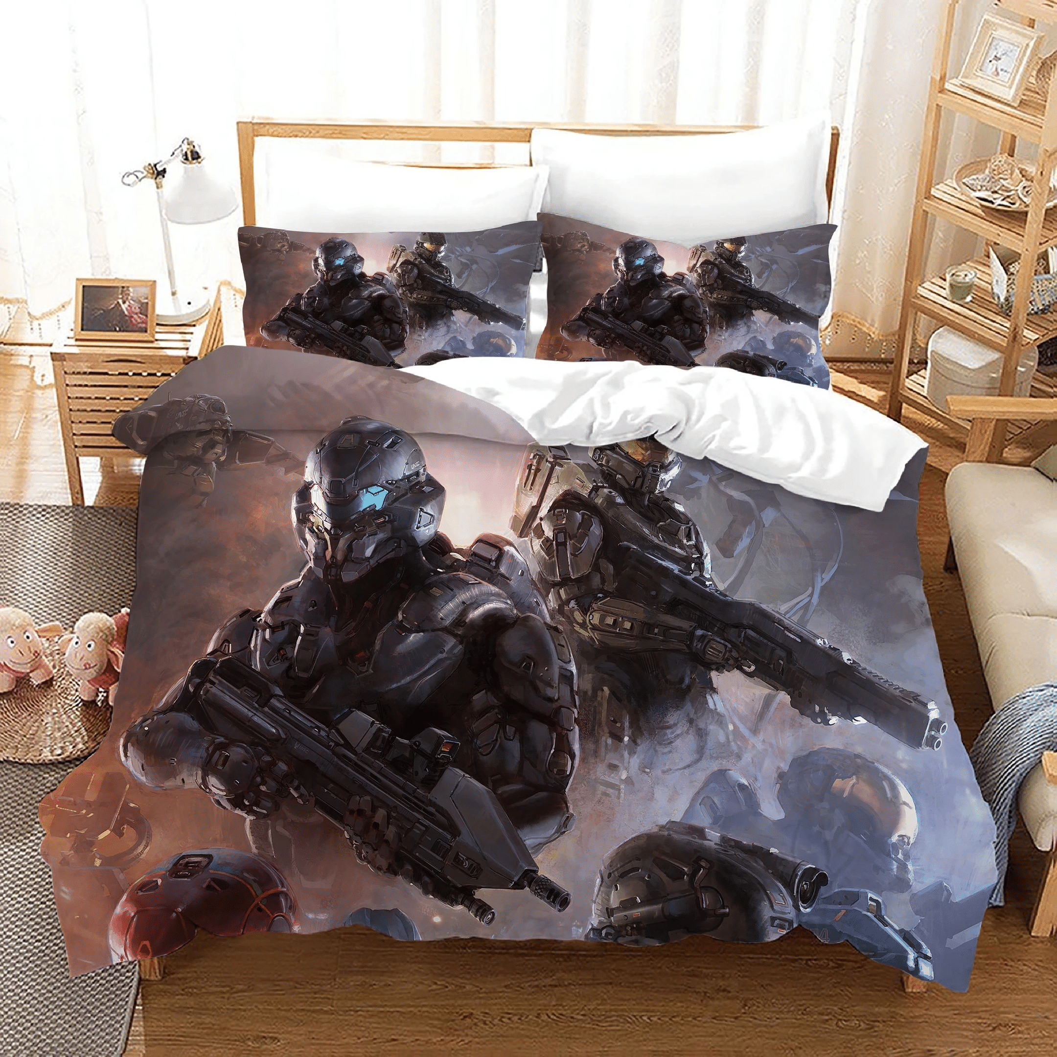 Halo 5 Guardians 6 Duvet Cover Pillowcase Bedding Sets Home