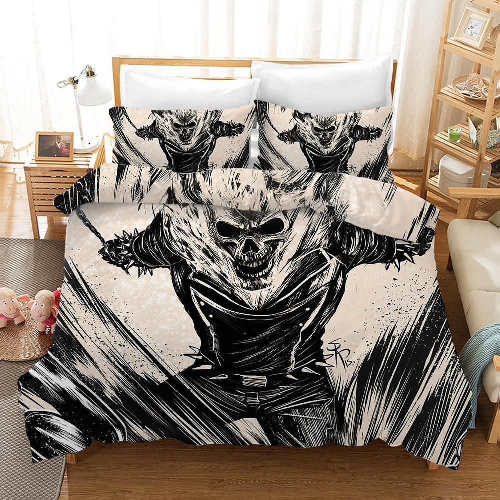 Ghost Rider 6 Duvet Cover Pillowcase Bedding Sets Home Bedroom