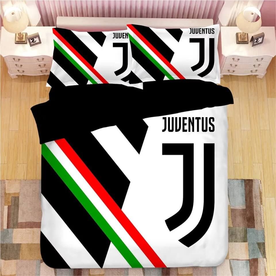 Juventus Football Club 6 Duvet Cover Pillowcase Bedding Set Quilt