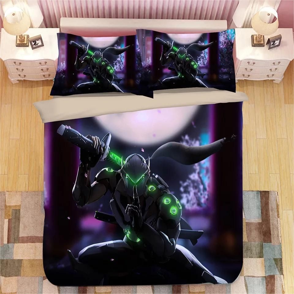 Game Overwatch Genji 15 Duvet Cover Quilt Cover Pillowcase Bedding