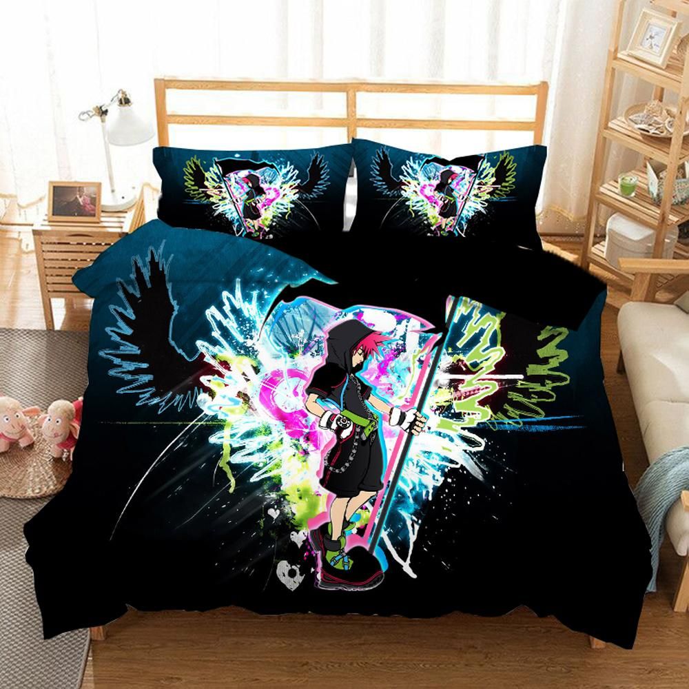 Kingdom Hearts 3 Duvet Cover Quilt Cover Pillowcase Bedding Sets