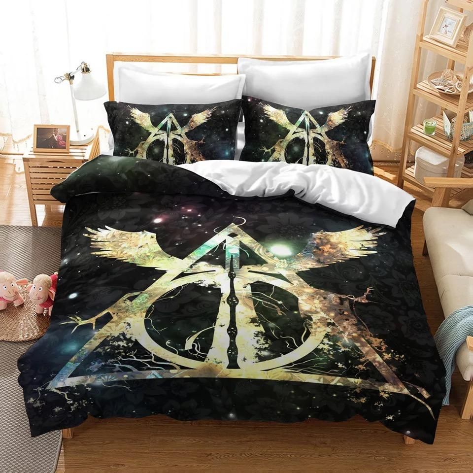 Harry Potter Gryffindor Slytherin Ravenclaw And Hufflepuff 33 Duvet Cover