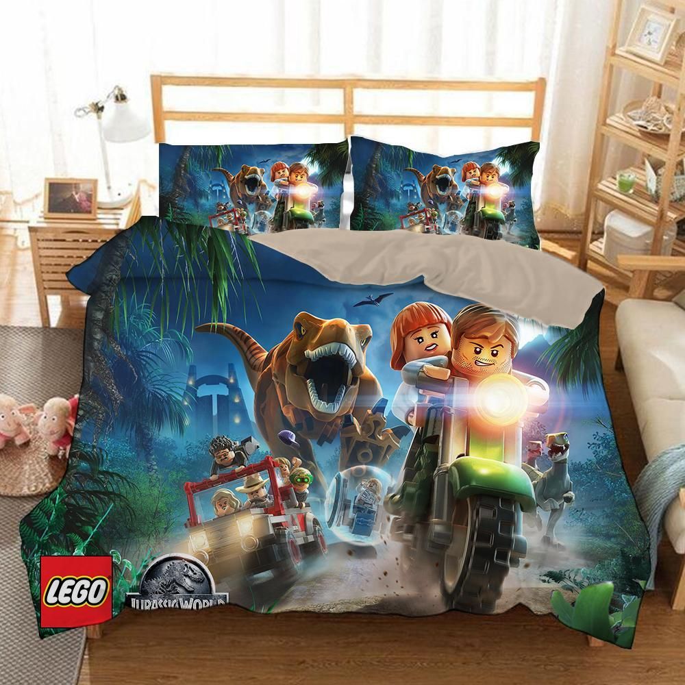 Lego Jurassic World 6 Duvet Cover Pillowcase Bedding Sets Home