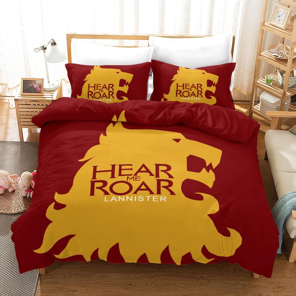 Game Of Thrones Hear Me Roar Lannister 32 Duvet Cover