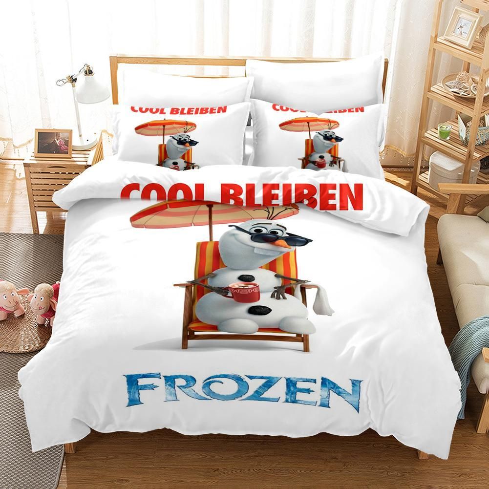 Frozen Anna Elsa Princess Olaf 33 Duvet Cover Pillowcase Bedding