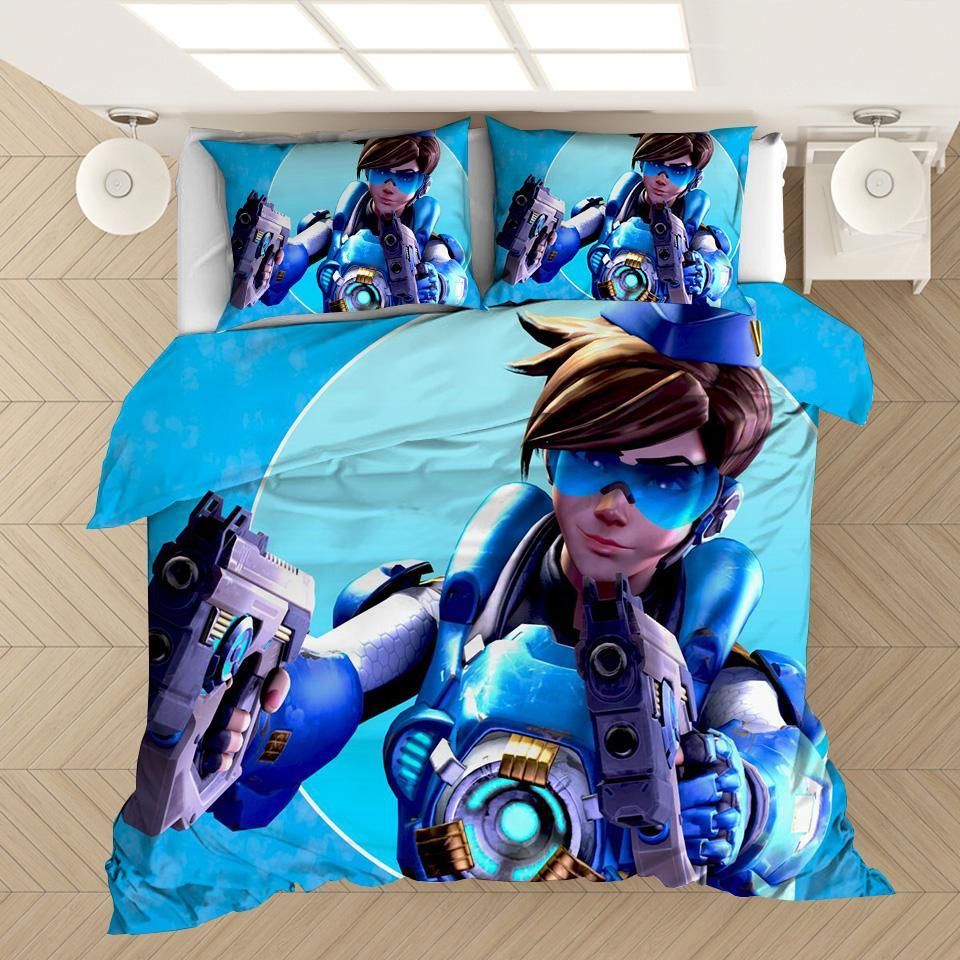 Game Overwatch Tracer 40 Duvet Cover Quilt Cover Pillowcase Bedding