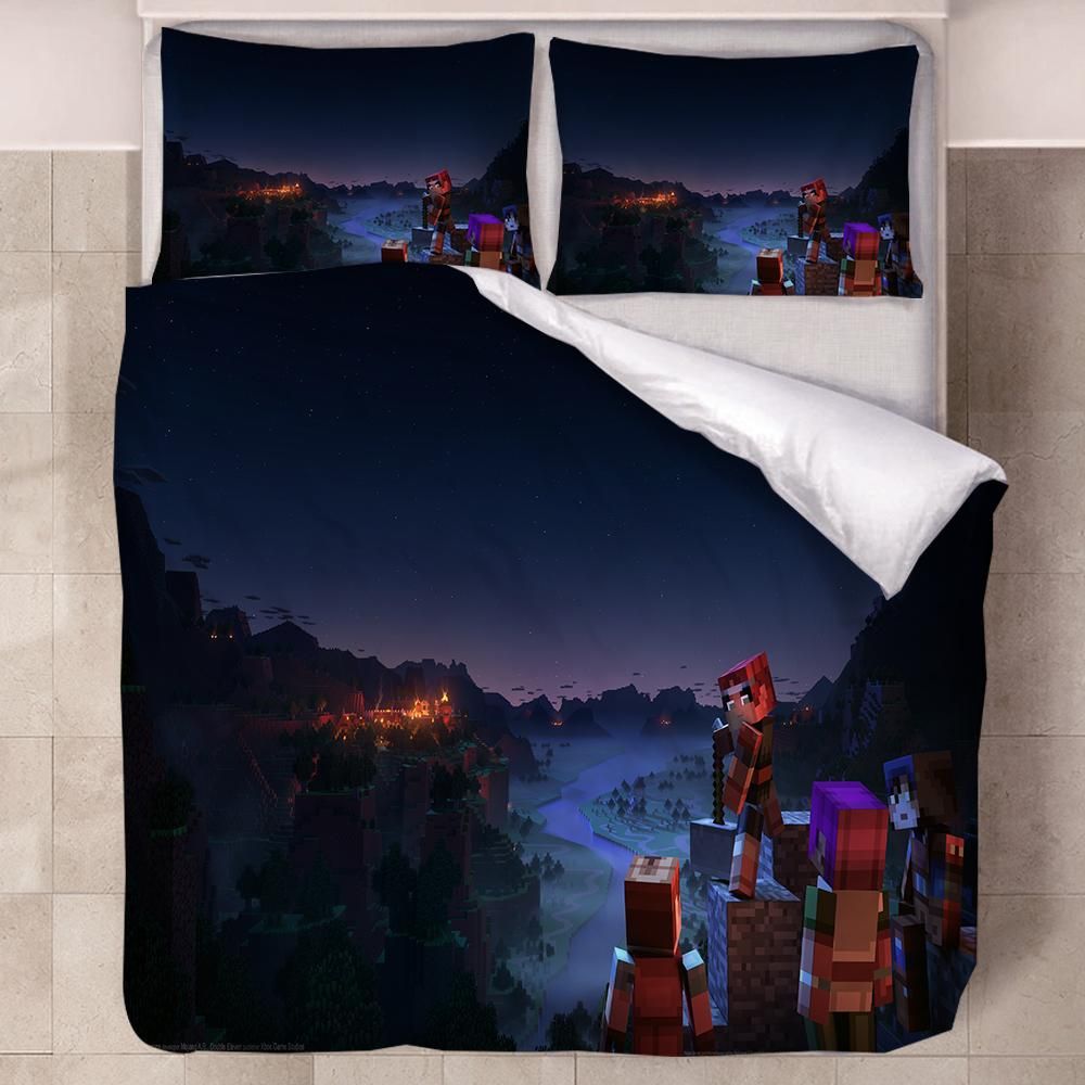 Minecraft 32 Duvet Cover Pillowcase Bedding Sets Home Decor Quilt