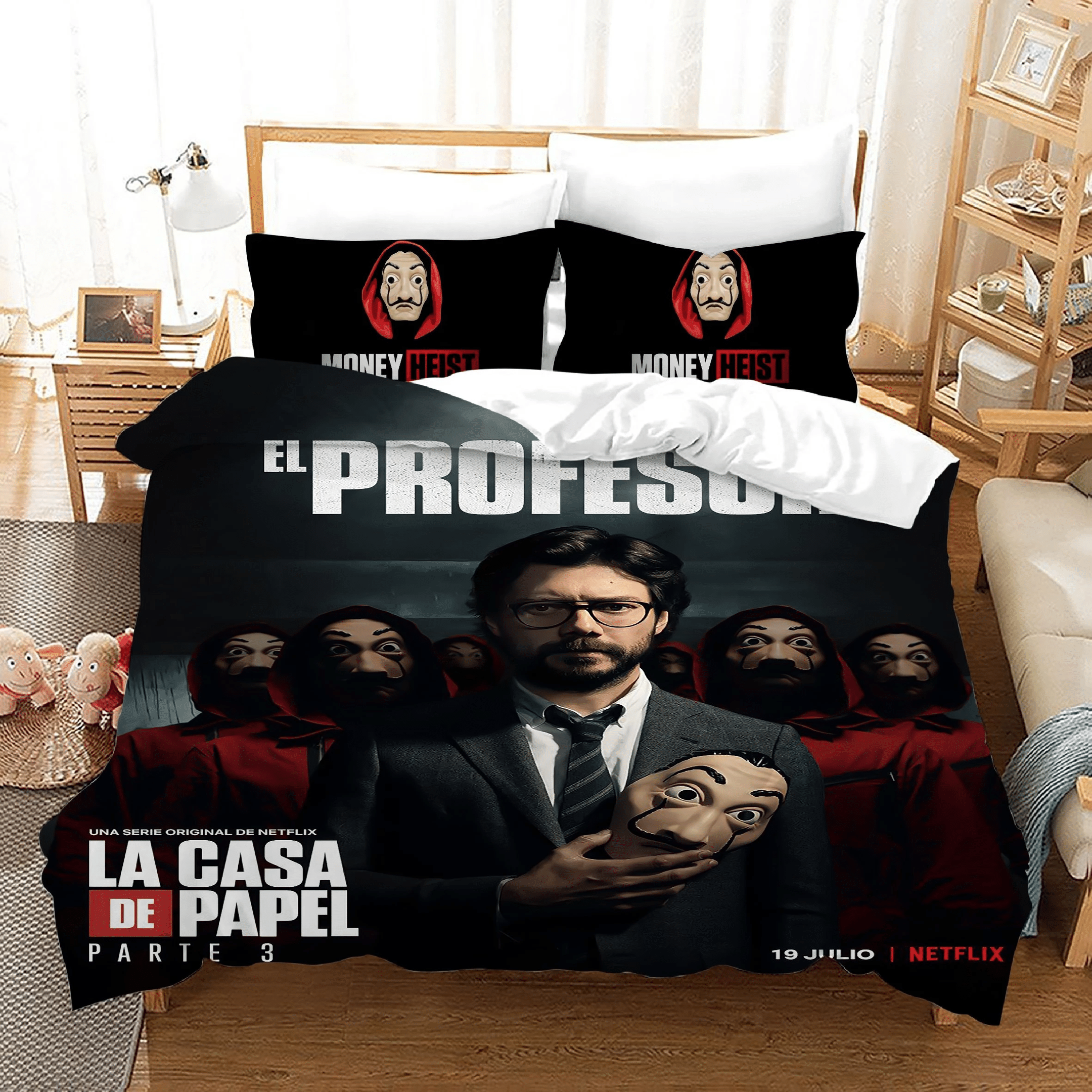 La Casa De Papel 14 Duvet Cover Pillowcase Bedding Sets