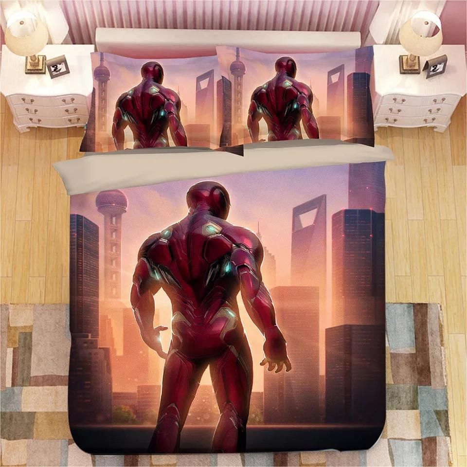 Iron Man Tony Stark 3 Duvet Cover Bedding Sets Pillowcase