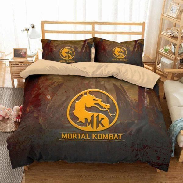 Mortal Kombat 1 Duvet Cover Pillowcase Bedding Sets Home Bedroom