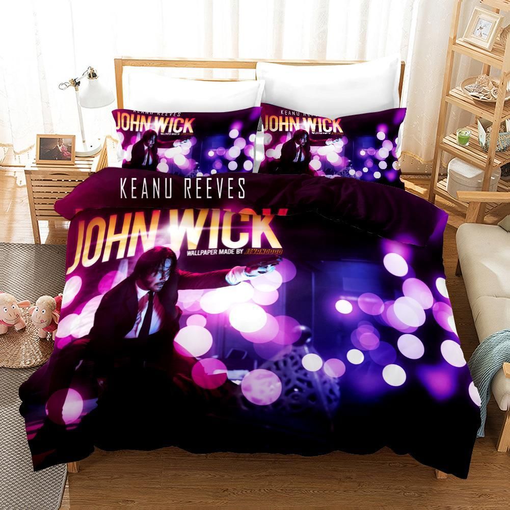 John Wick 3 Duvet Cover Pillowcase Bedding Sets Home Bedroom
