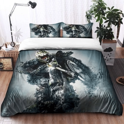 Motocross Art Bedding Sets Duvet Cover Bedroom Quilt Bed Sets