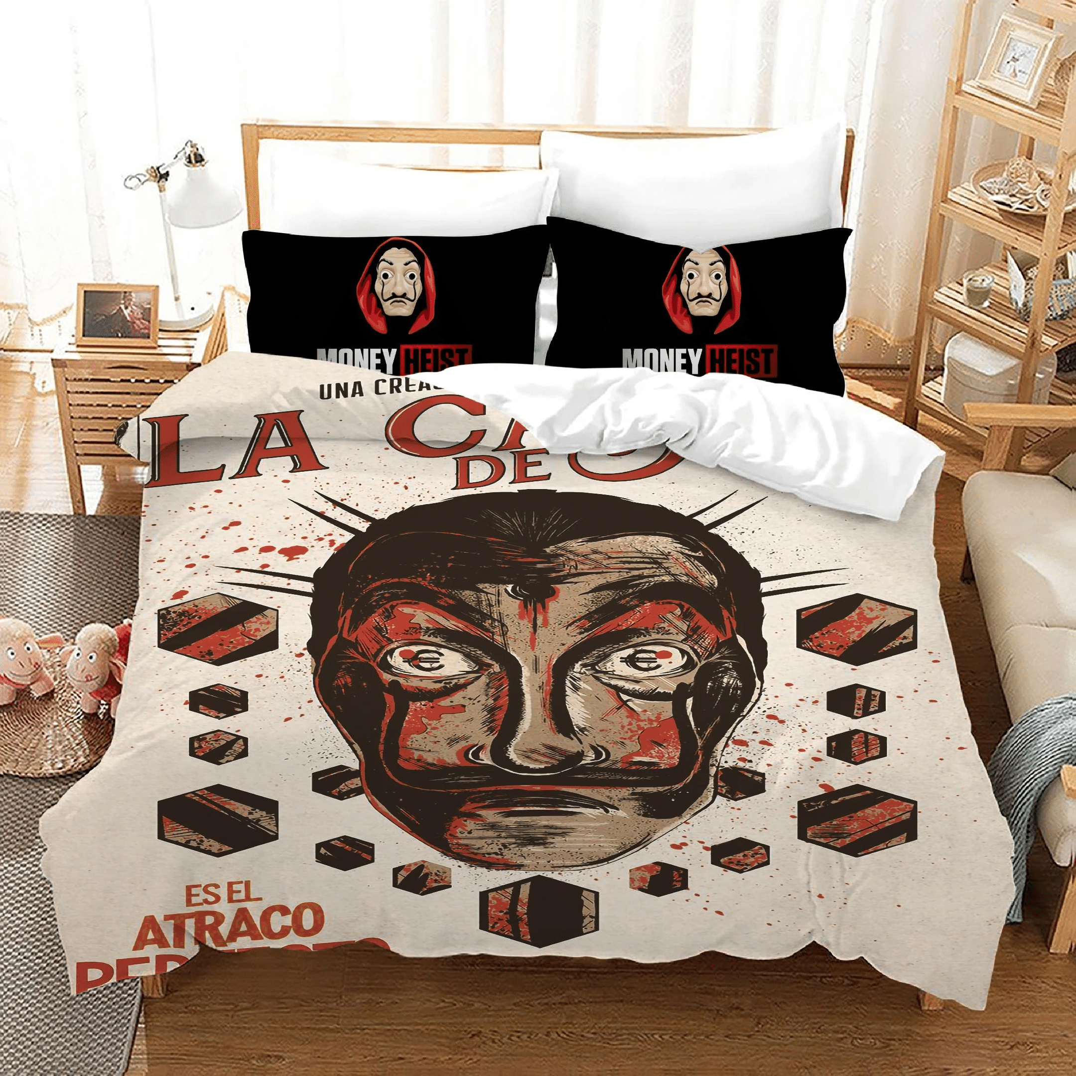 La Casa De Papel 2 Duvet Cover Pillowcase Bedding Sets