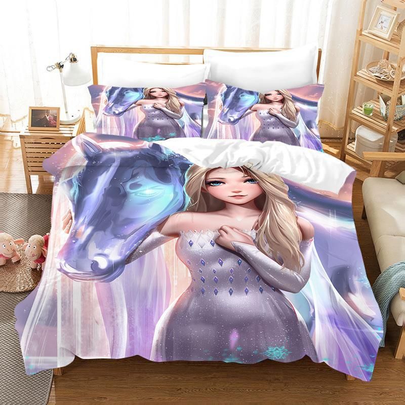 Frozen Anna Elsa Princess 23 Duvet Cover Pillowcase Bedding Sets