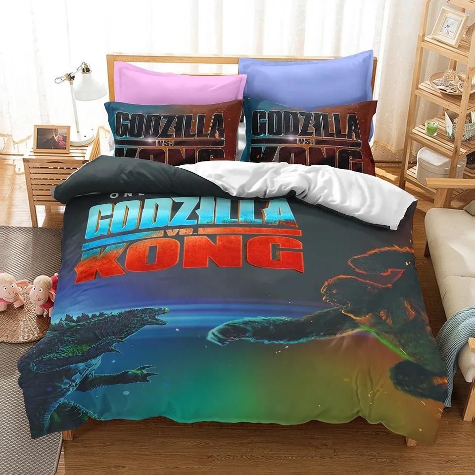 Godzilla Vs Kong 6 Duvet Cover Quilt Cover Pillowcase Bedding