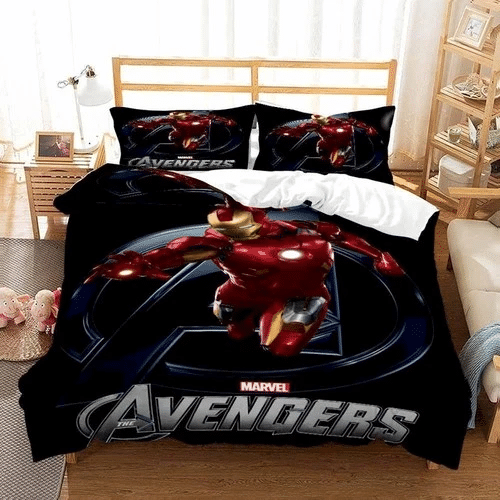 Iron Man 01 Bedding Sets Duvet Cover Bedroom Quilt Bed