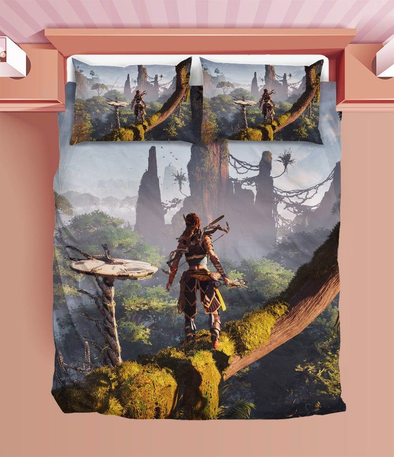 Horizon Zero Dawn Duvet Bedding Sets Comfortable Gift Quilt Bed