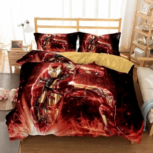 Iron Man 16 Bedding Sets Duvet Cover Bedroom Quilt Bed