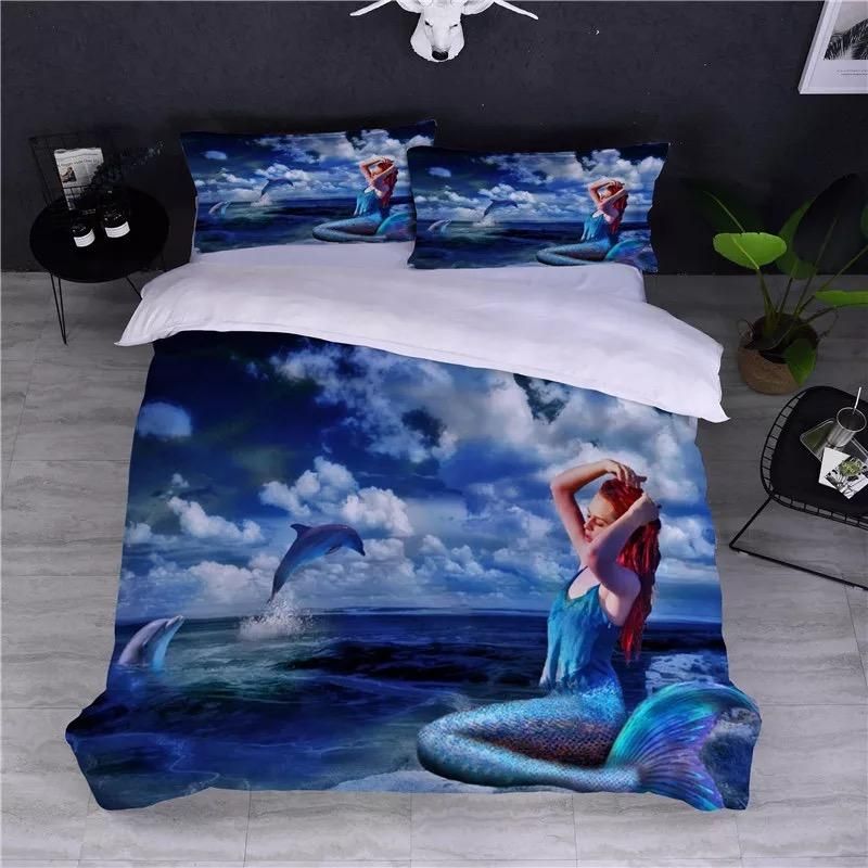 Mermaid 6 Duvet Cover Quilt Cover Pillowcase Bedding Sets Bed