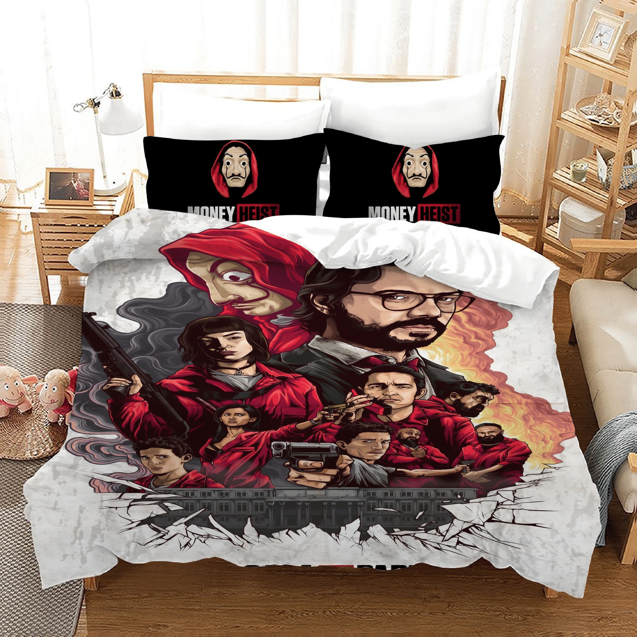 La Casa De Papel 4 Duvet Cover Pillowcase Bedding Sets