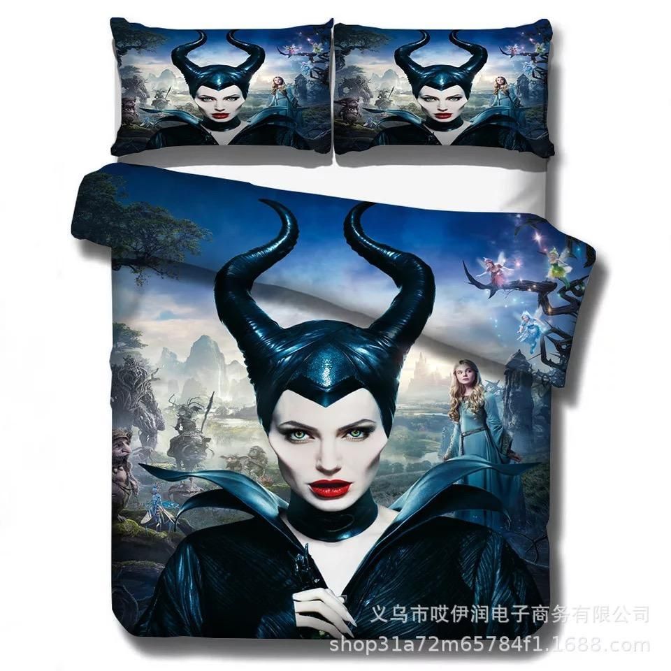 Maleficent 1 Duvet Cover Pillowcase Bedding Sets Home Decor Quilt
