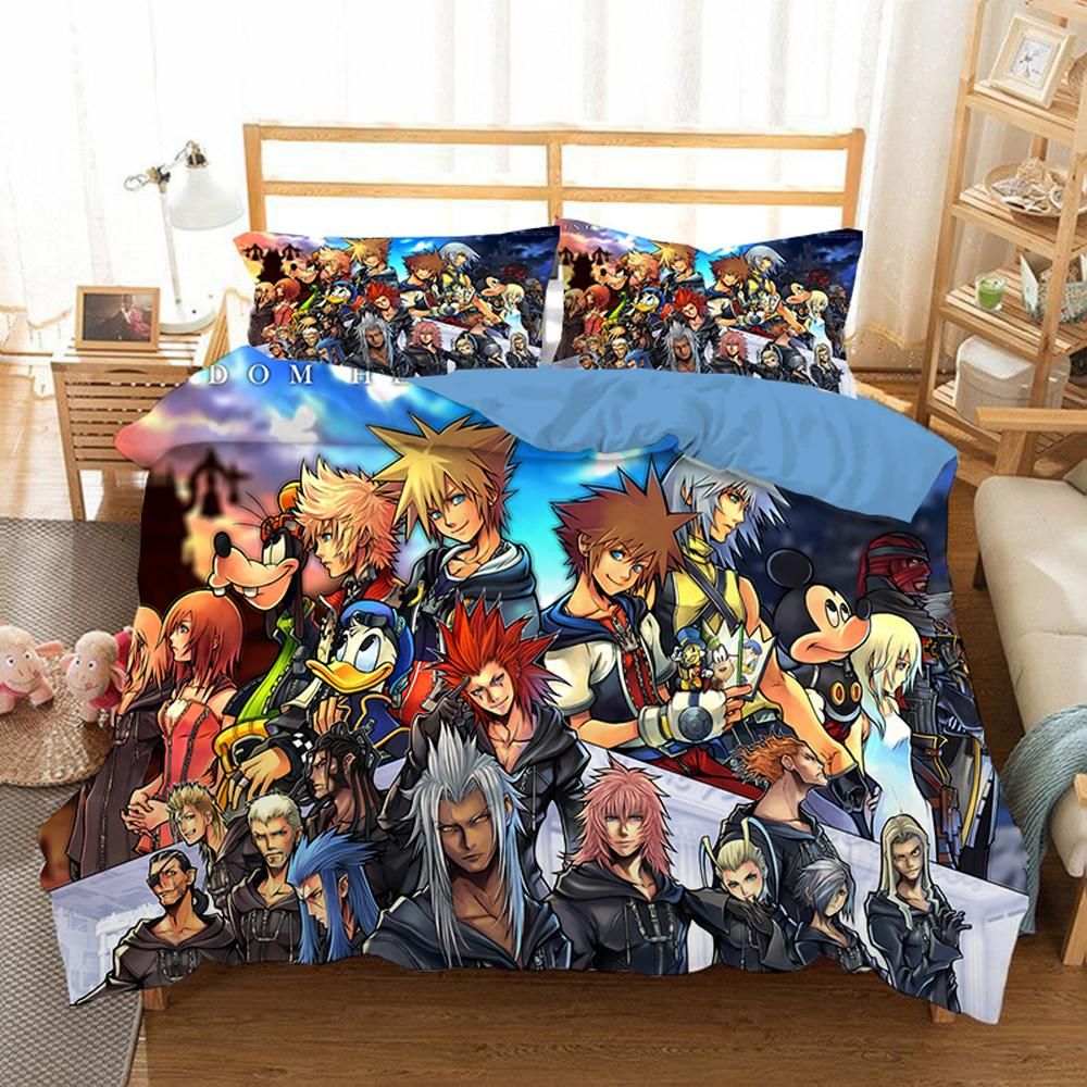 Kingdom Hearts 8 Duvet Cover Quilt Cover Pillowcase Bedding Sets