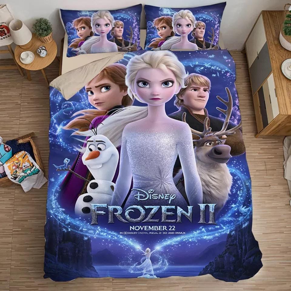 Frozen Anna Elsa Princess 9 Duvet Cover Pillowcase Bedding Sets