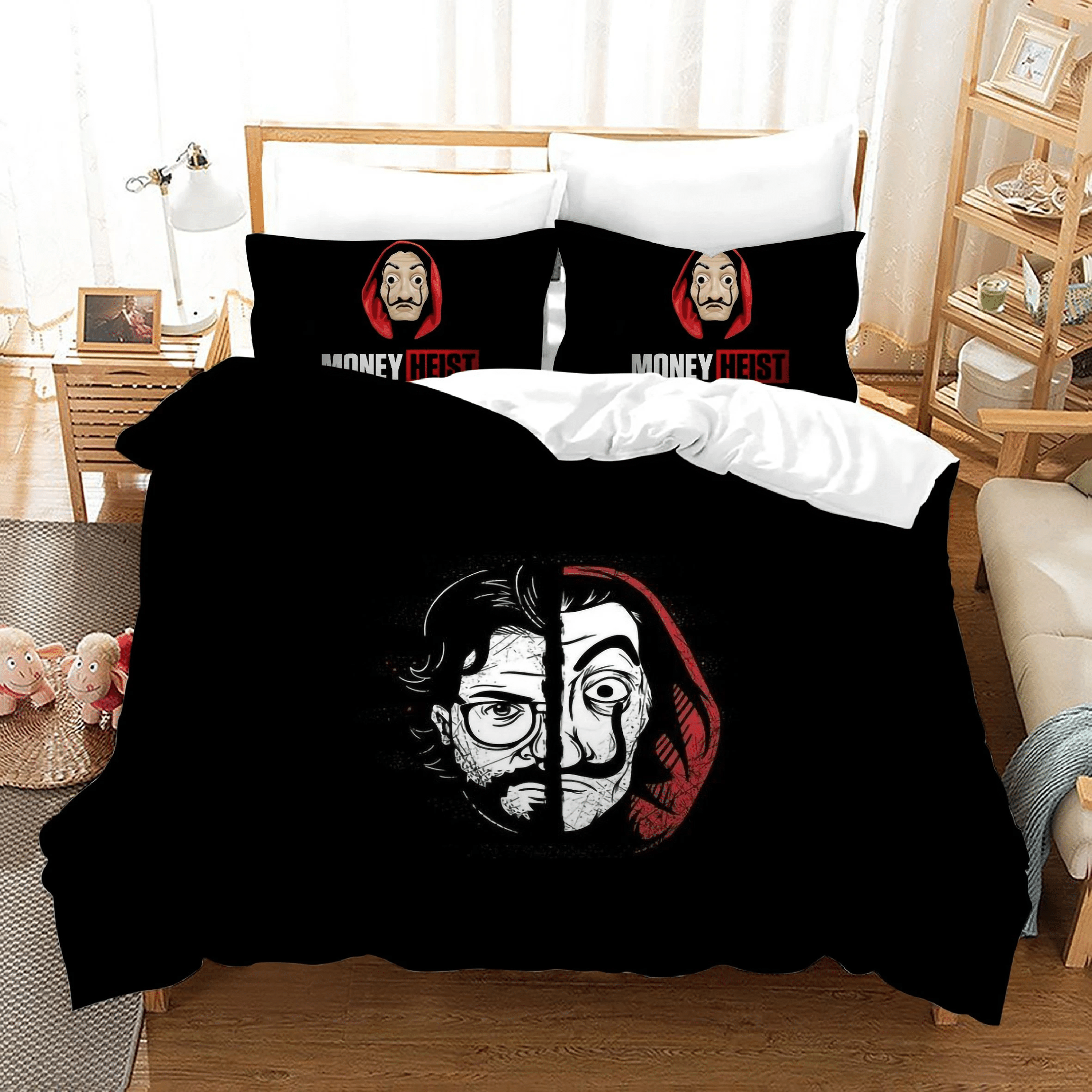 La Casa De Papel 6 Duvet Cover Pillowcase Bedding Sets