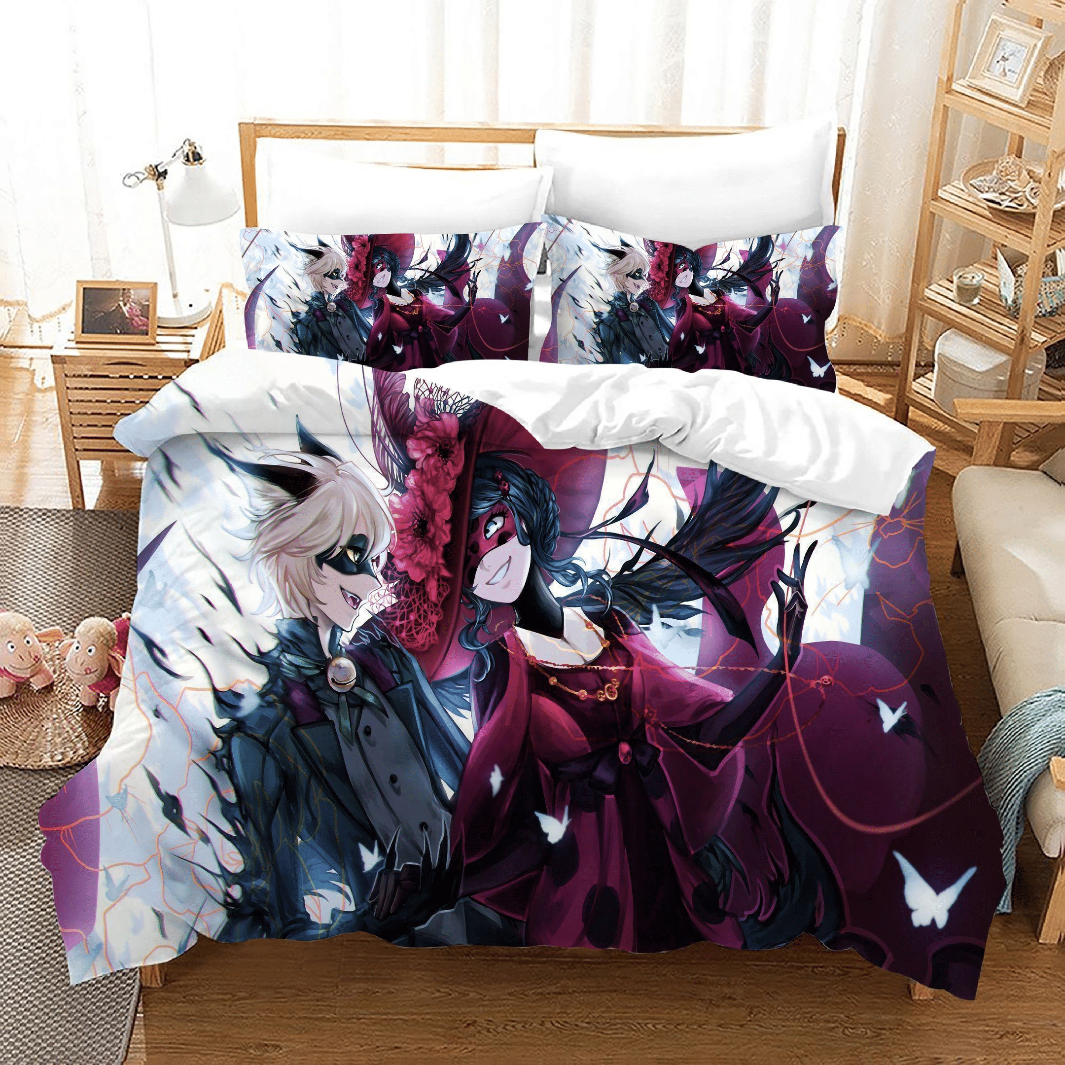 Miraculous Ladybug Cat Noir 18 Duvet Cover Quilt Cover Pillowcase