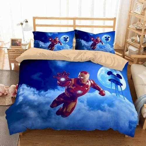 Iron Man 15 Bedding Sets Duvet Cover Bedroom Quilt Bed