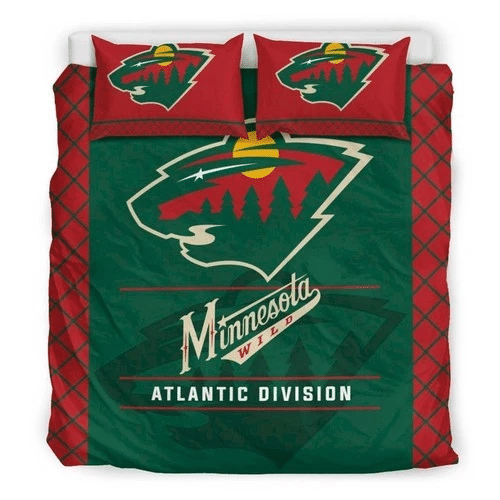 Mlb Minnesota Wild Bedding Sets Duvet Cover Bedroom Quilt Bed